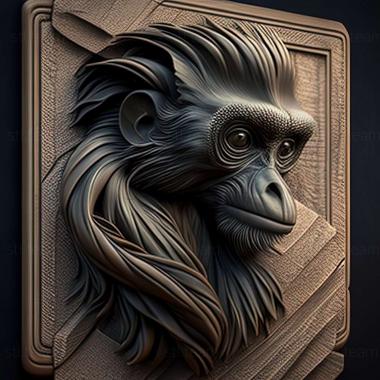 3D модель Piliocolobus rufomitratus (STL)